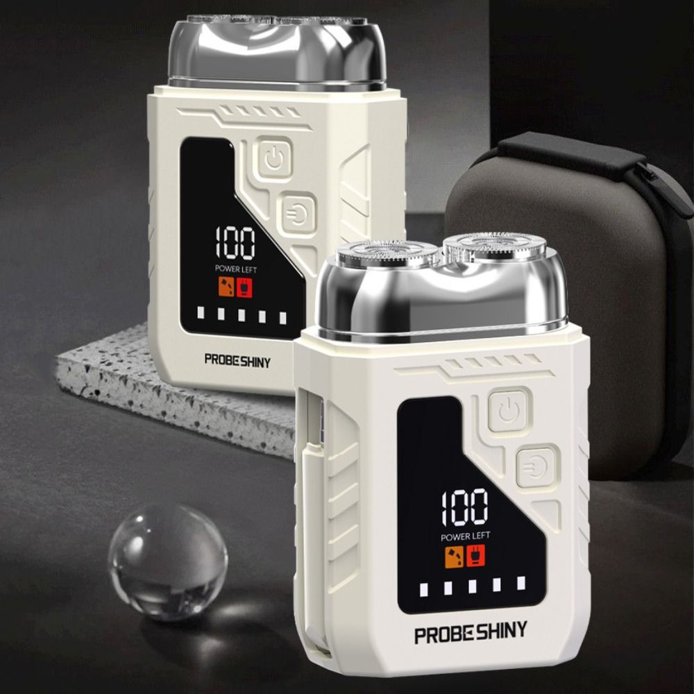 Men'S Grooming Mirror - 2'si 1 Arada Mini Elektrikli Tıraş