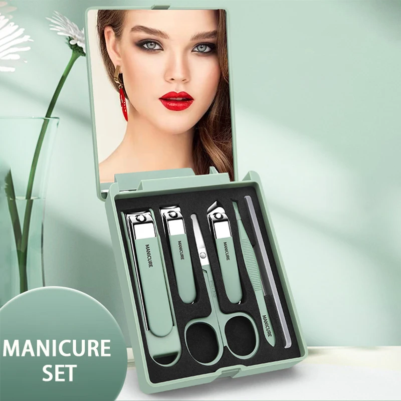 Men'S Grooming Mirror - 6 Parçalı Tırnak Bakım Seti -