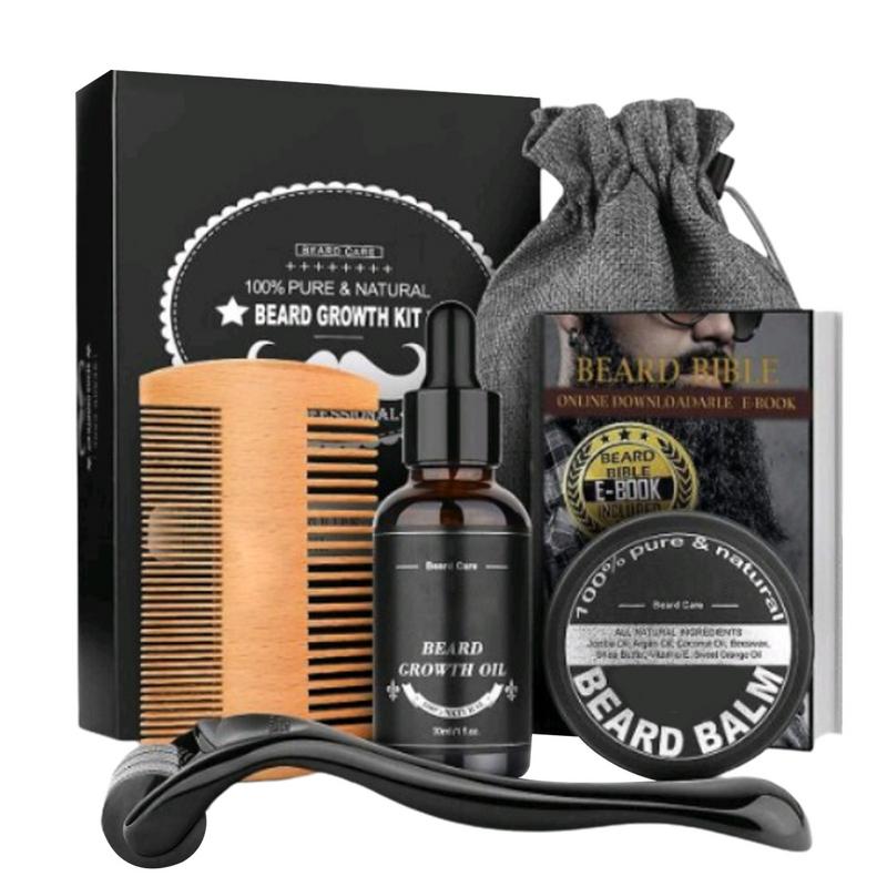 Mens Grooming Kit Bag - 5 adet Erkekler Sakal Barba Bakım