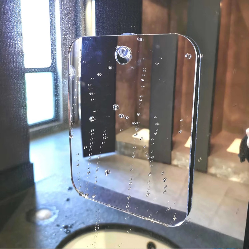 Men'S Grooming Mirror - Akrilik Duş Aynası, Yeniden Kullanılabilir Vantuzlu,