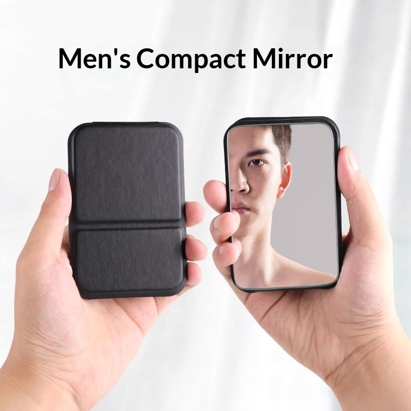 Katlanabilir PU Deri Kompakt A - Men'S Grooming Mirror incelemesi ve fiyatı